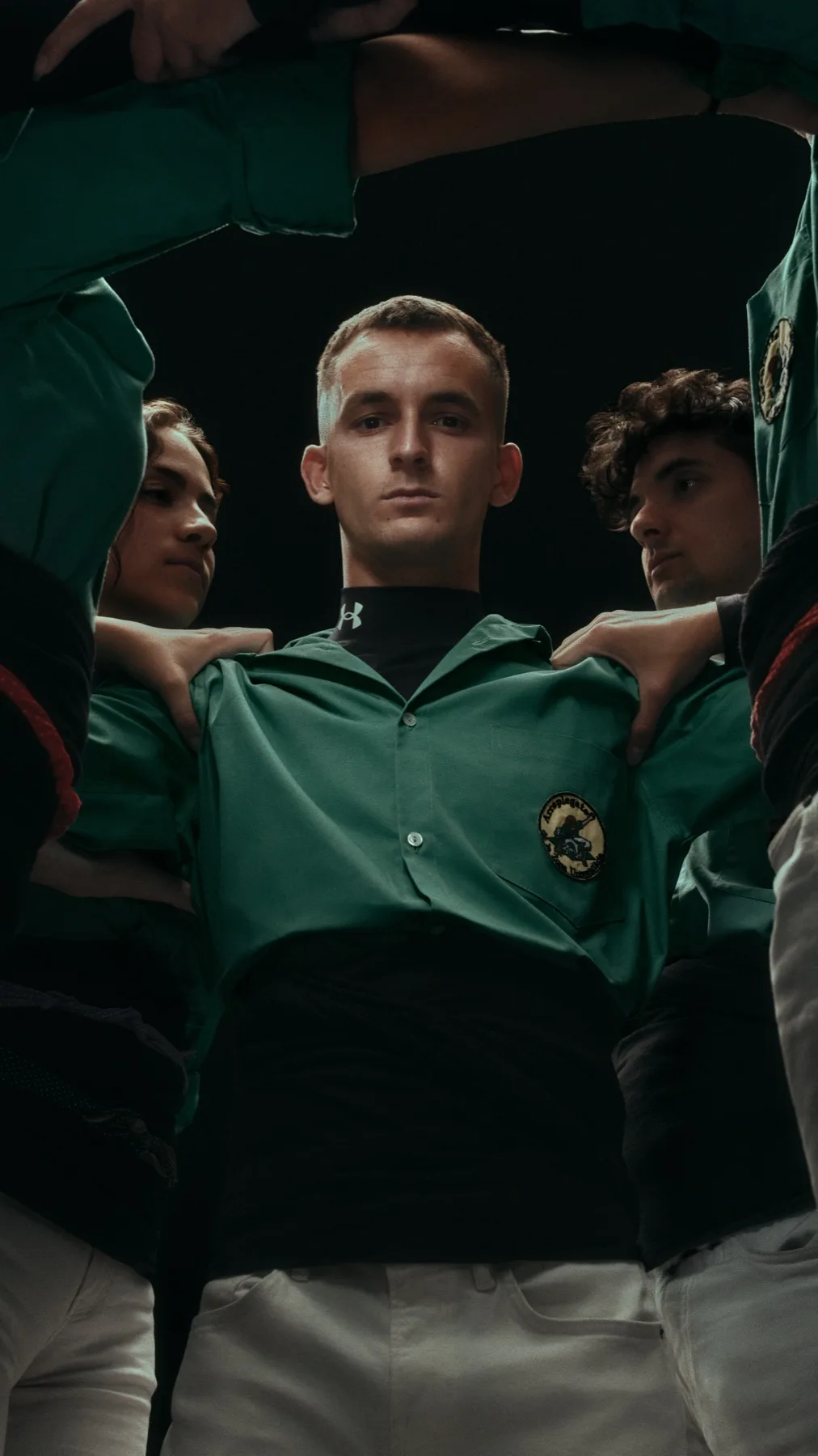 Marc Casadó integrat a la pinya castellera de la campanya Under Armour