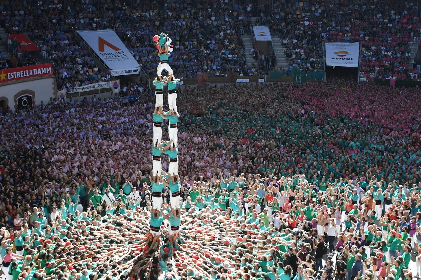 Castell de quatre de nou net al Concurs de Castells de Tarragona, una fita històrica